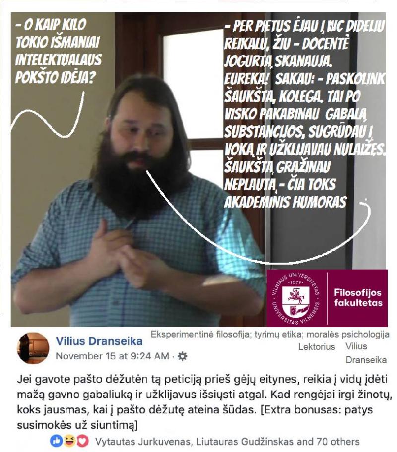 Akademikai galutinai degraduoja? Sunkios galvos smegenų leftizmo pasekmės VU Filosofijos institute