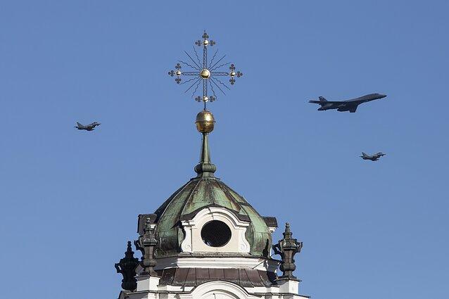 JAV bombonešis virš Vilniaus siunčia grasinimus Maskvai