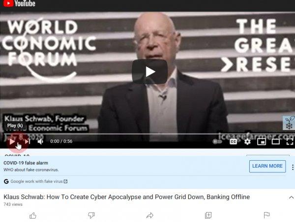 Klaus Schwab how to create cyber apocalypse power grid down banking offline