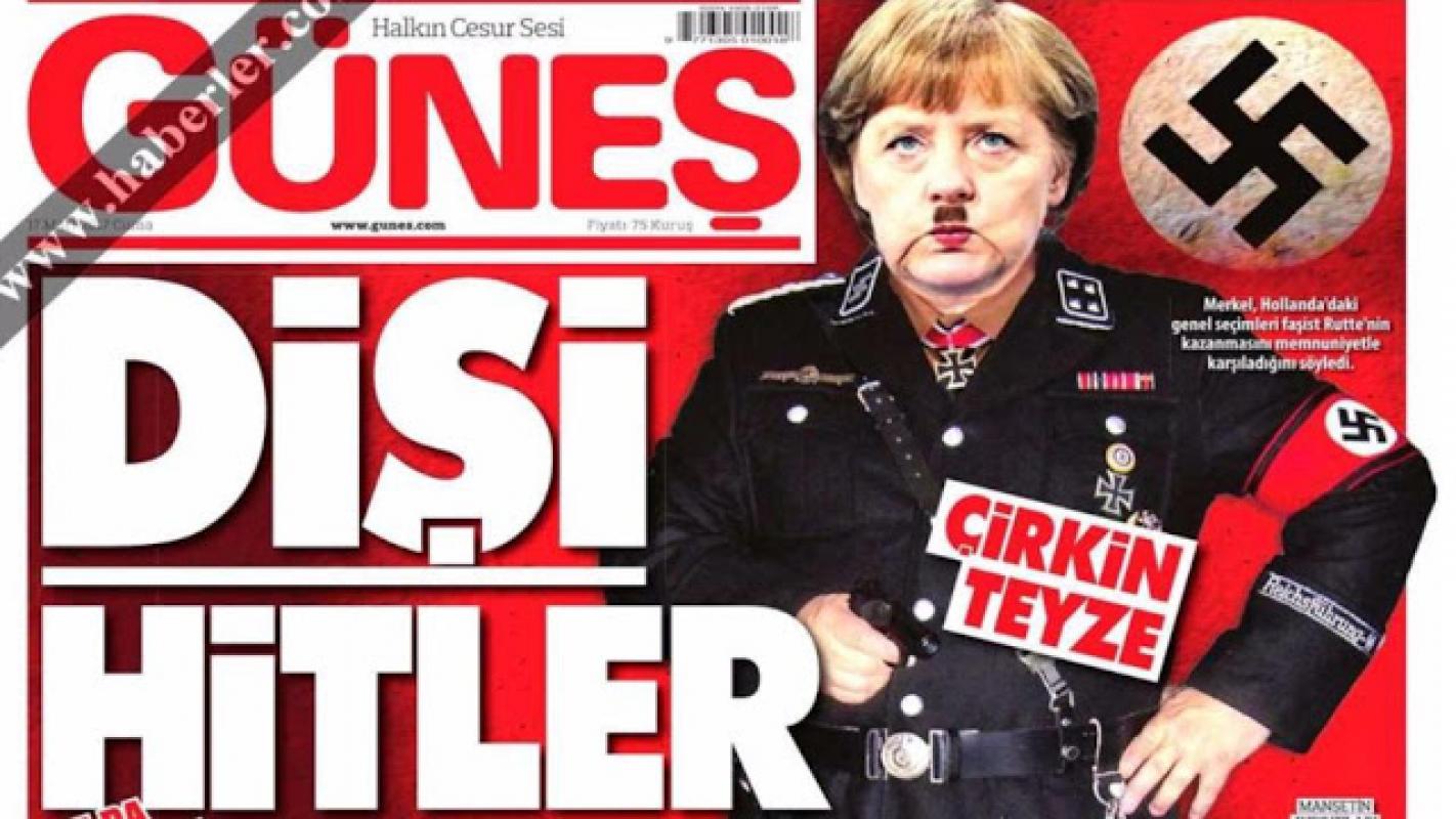 Turkai sulygino Merkel su Hitleriu, pažadėjo nuturkinti Vokietiją ir užversti ją pabėgėliais