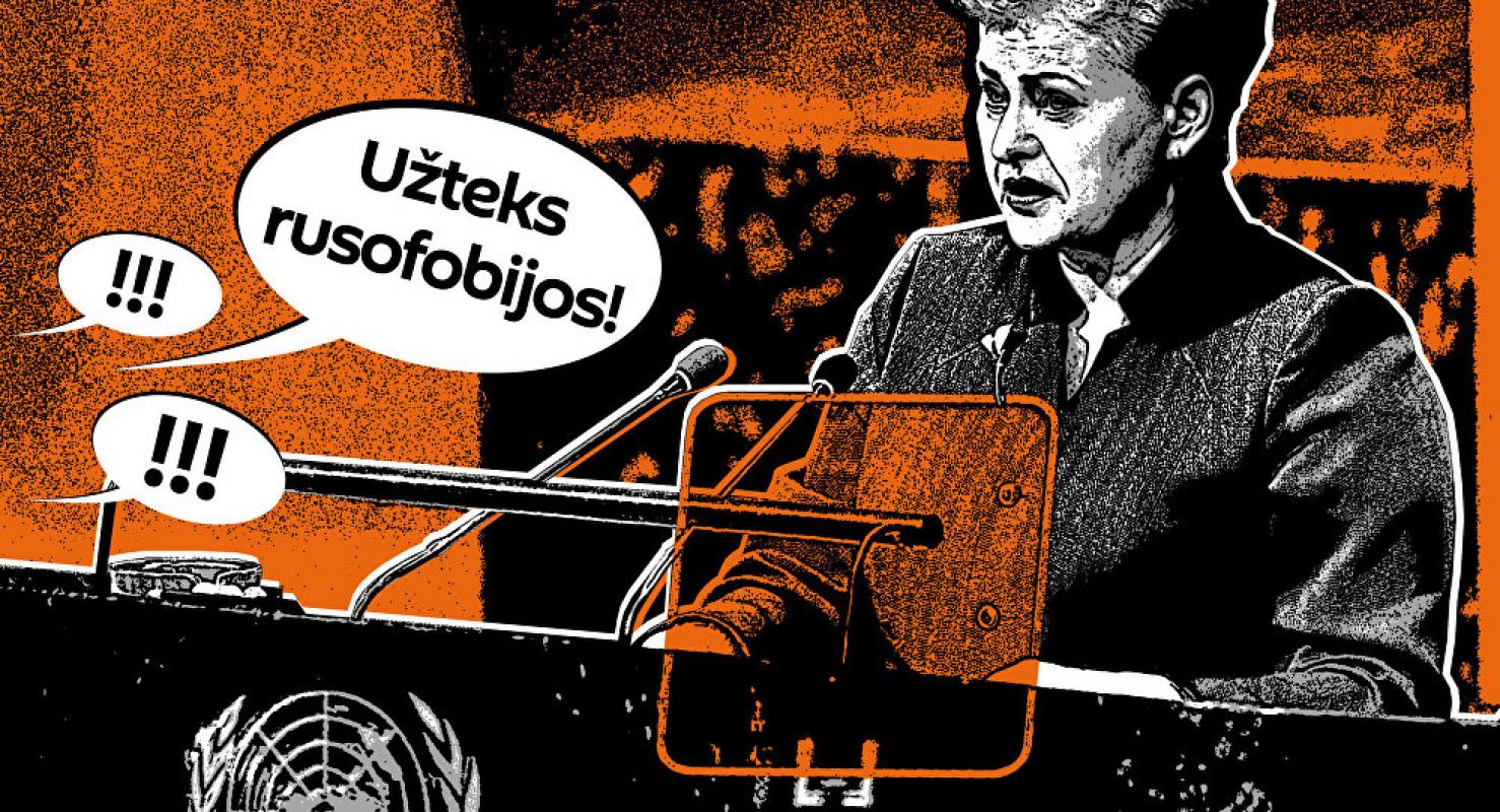 Lietuviai aptarinėja prezidentės kalbą JTO